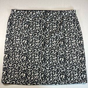 NWT Express Skirt, Leopard Print, White/Black, L